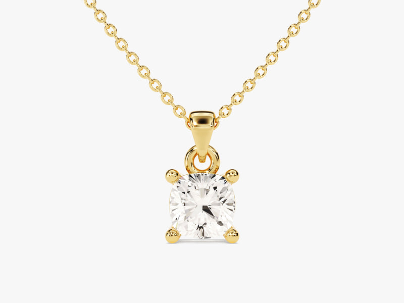Cushion Cut Solitaire Pendant (0.50 CT)