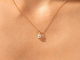 Cushion Cut Solitaire Pendant (1.00 CT)