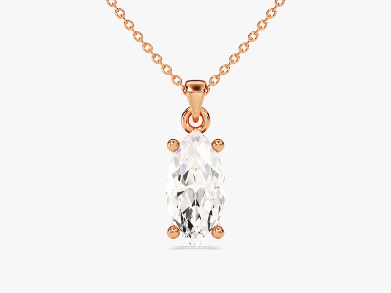 Marquise Cut Solitaire Pendant (1.00 CT)