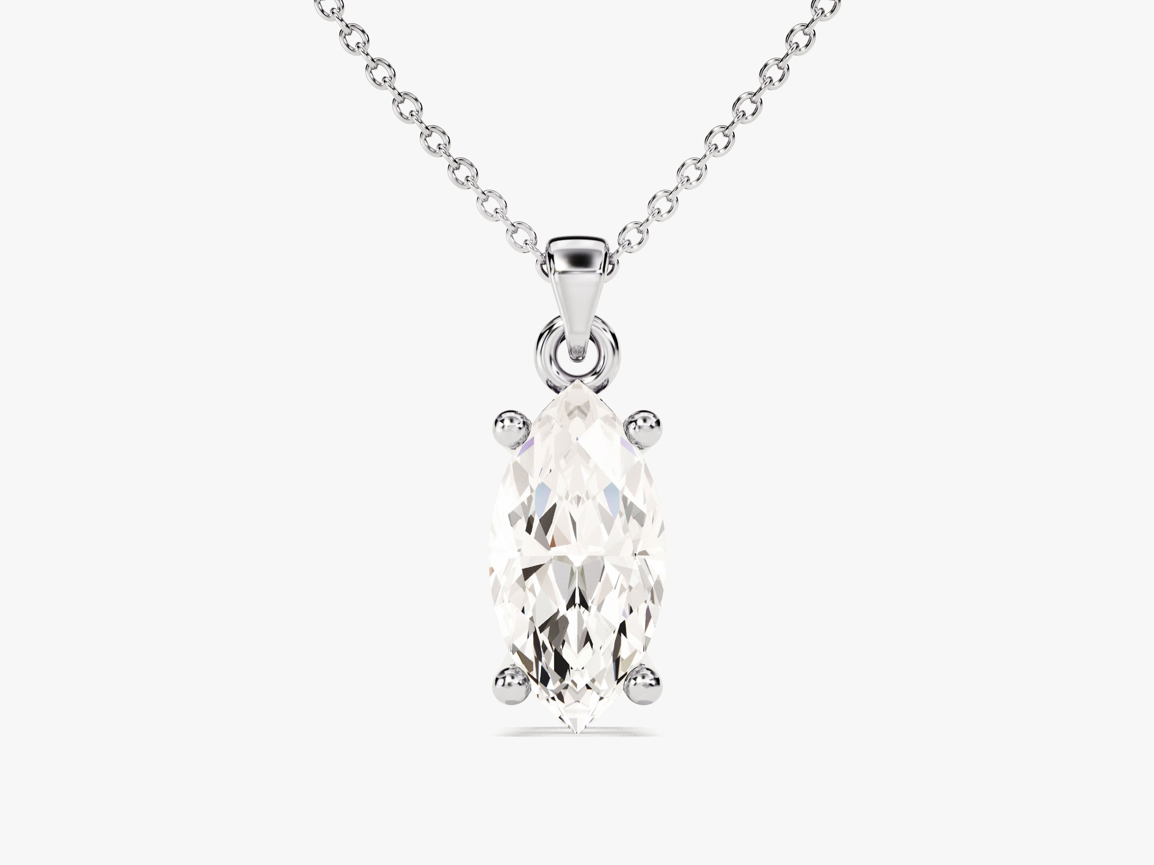 Marquise Cut Solitaire Pendant (1.00 CT)