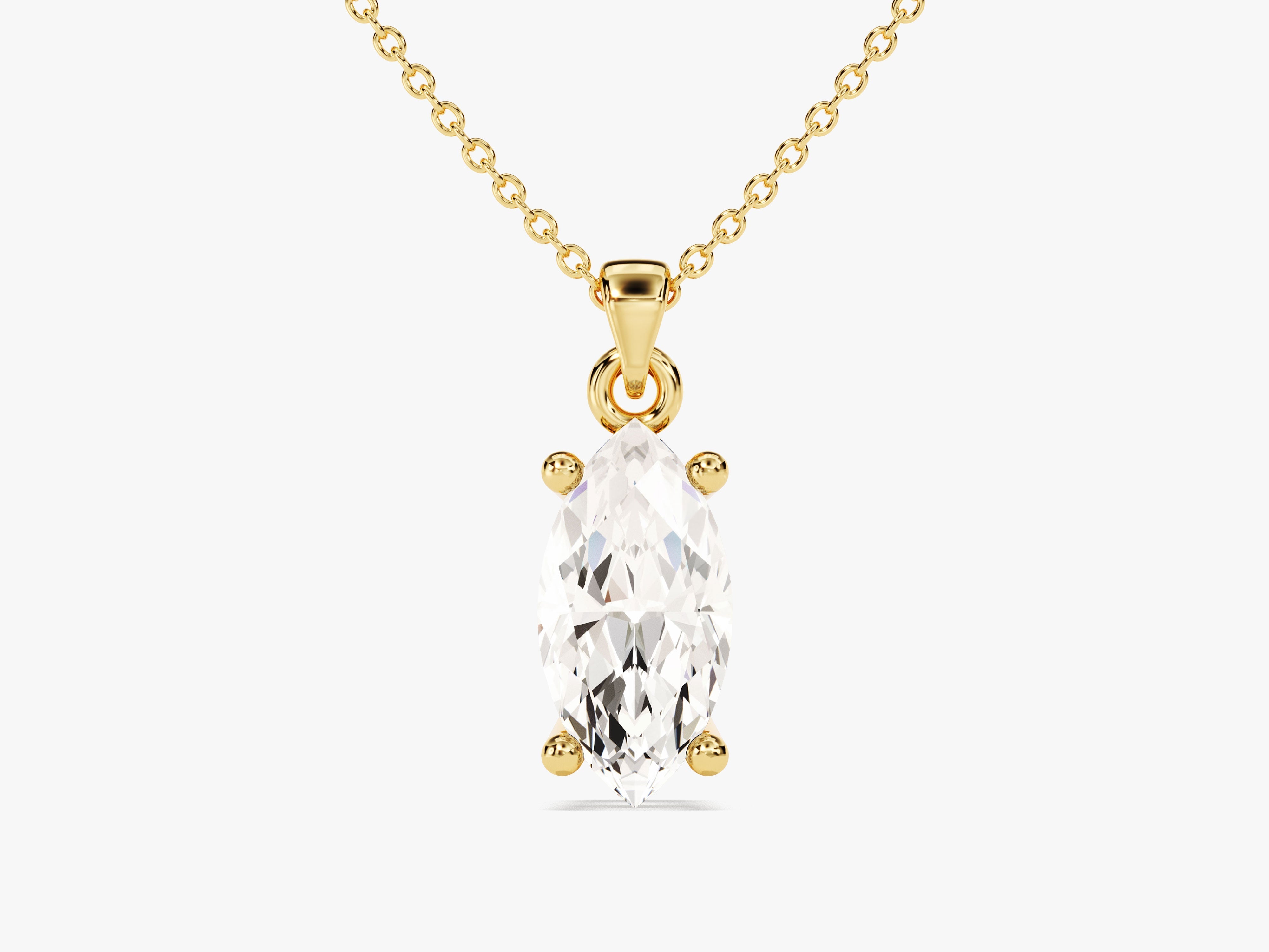 Marquise Cut Solitaire Pendant (1.00 CT)