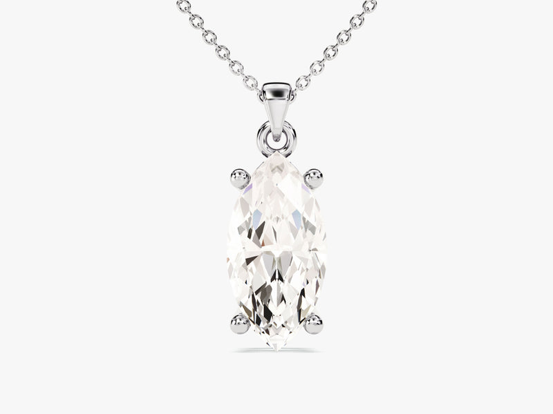 Marquise Cut Solitaire Pendant (1.50 CT)