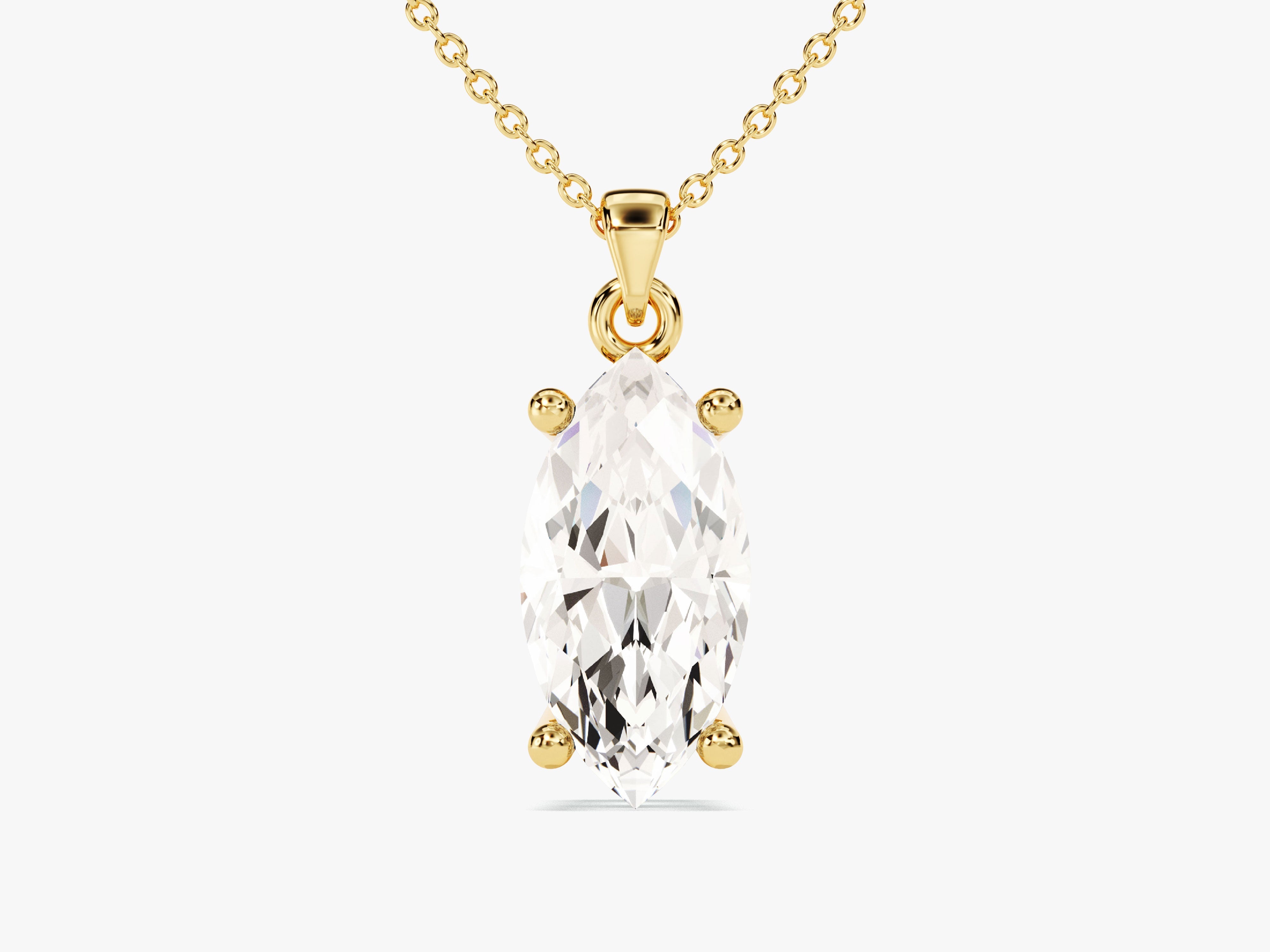 Marquise Cut Solitaire Pendant (1.50 CT)