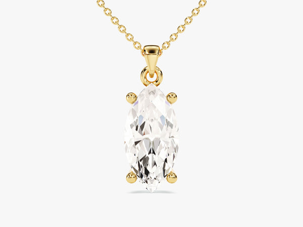 Marquise Cut Solitaire Pendant (1.50 CT)