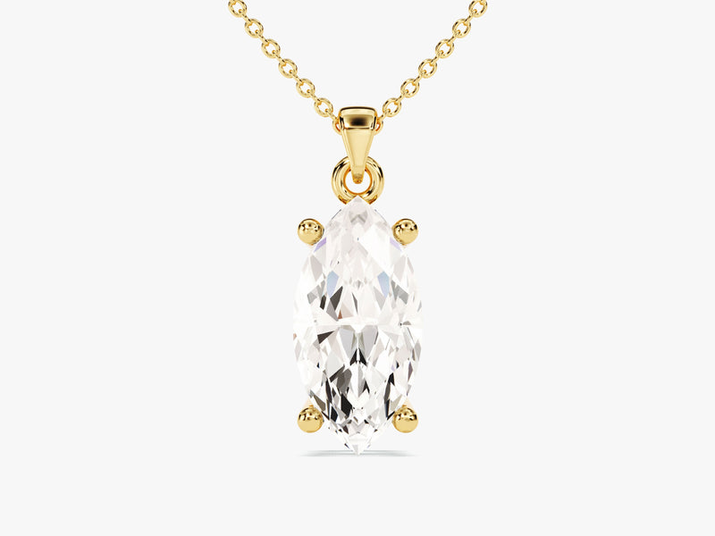 Marquise Cut Solitaire Pendant (1.50 CT)