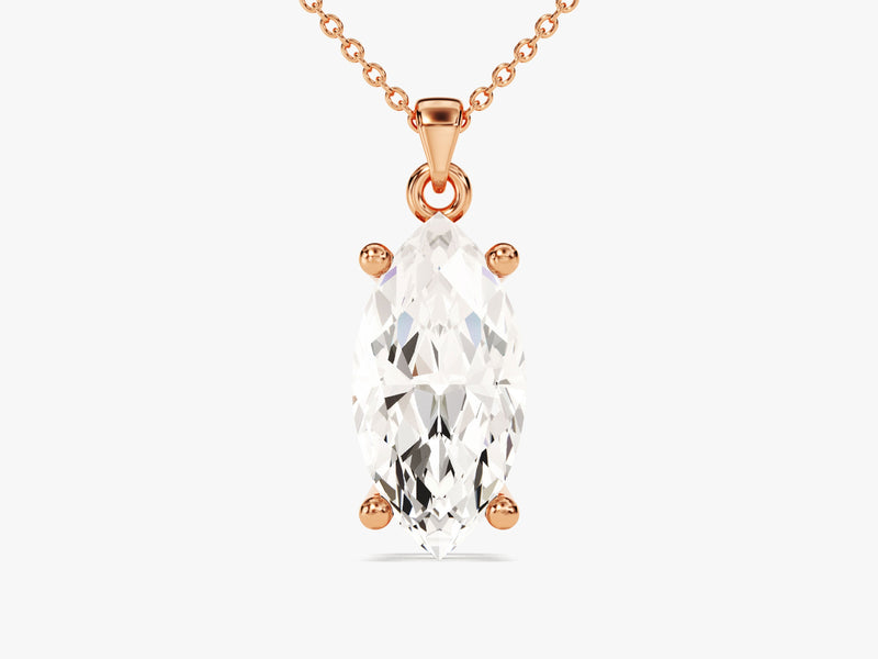 Marquise Cut Solitaire Pendant (2.00 CT)