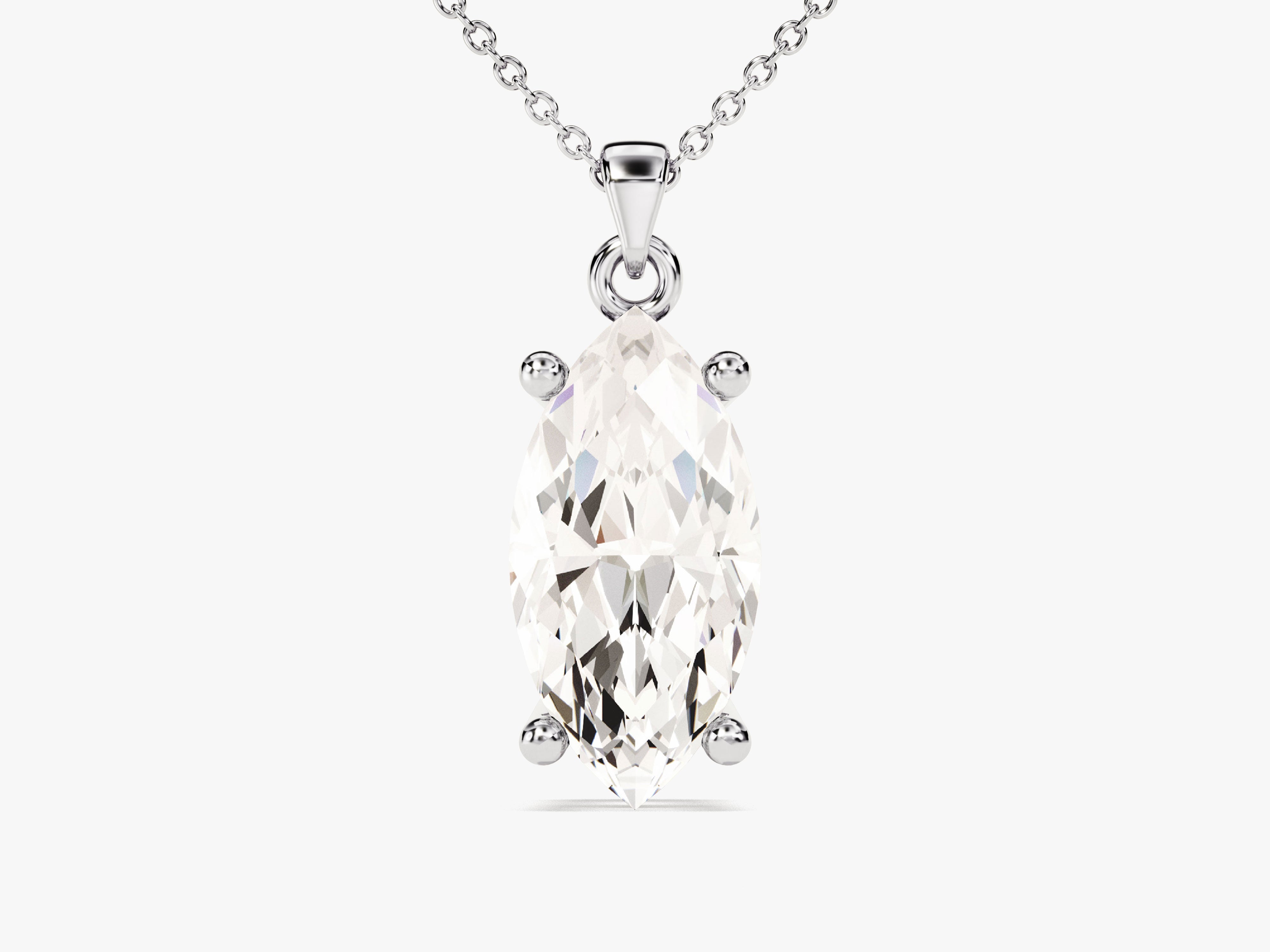 Marquise Cut Solitaire Pendant (2.00 CT)