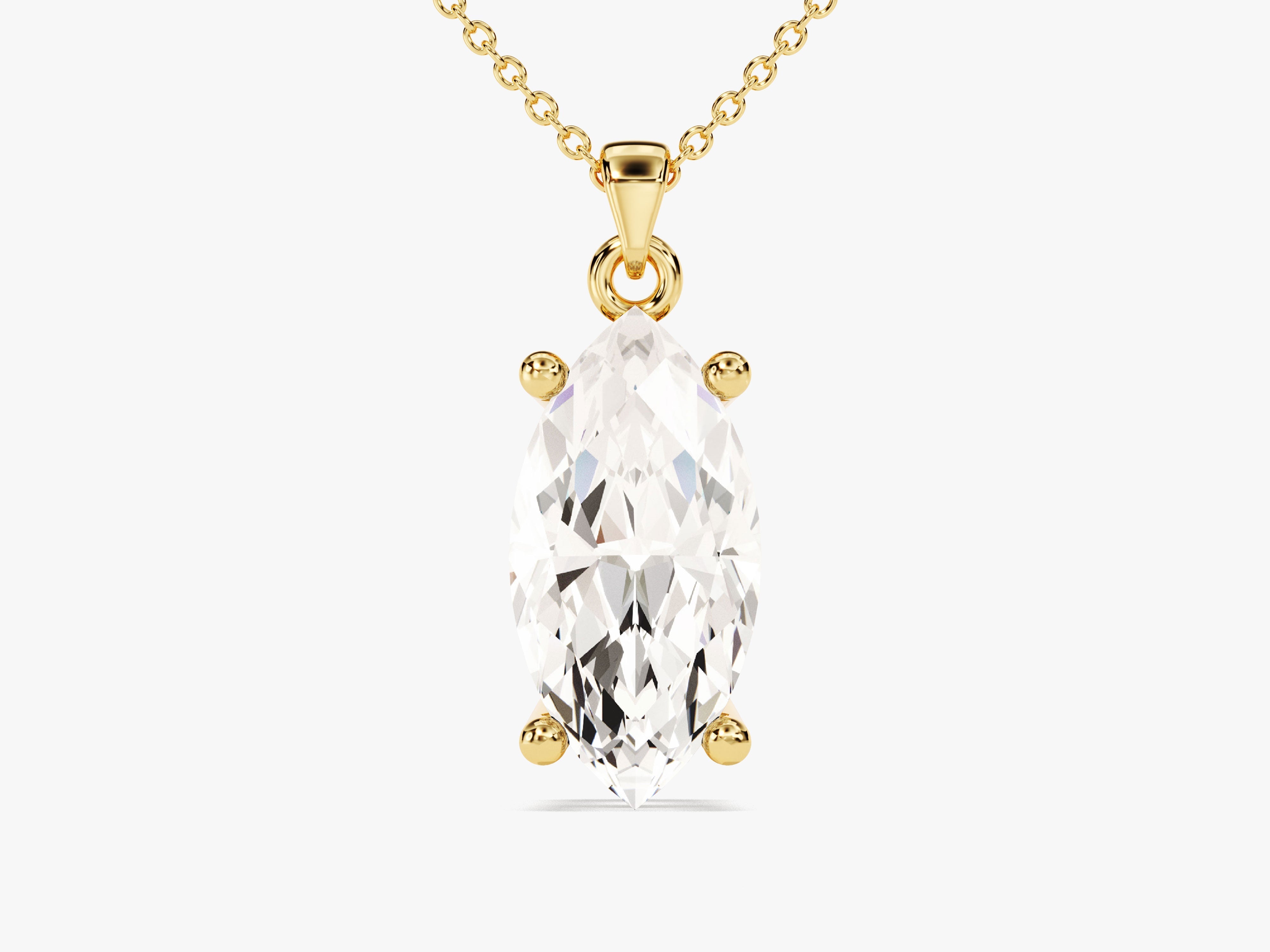 Marquise Cut Solitaire Pendant (2.00 CT)