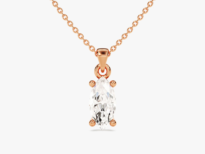 Marquise Cut Solitaire Pendant (0.50 CT)