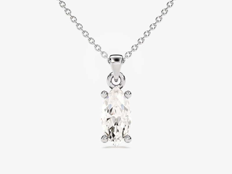 Marquise Cut Solitaire Pendant (0.50 CT)