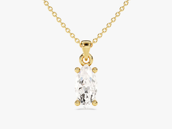 Marquise Cut Solitaire Pendant (0.50 CT)