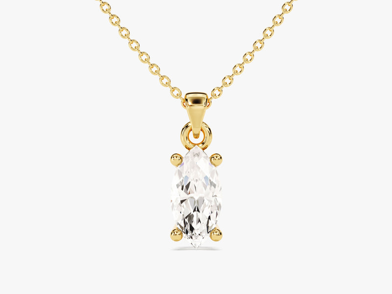 Marquise Cut Solitaire Pendant (0.50 CT)