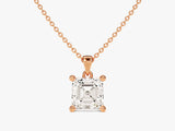 Asscher Cut Solitaire Pendant (1.00 CT)