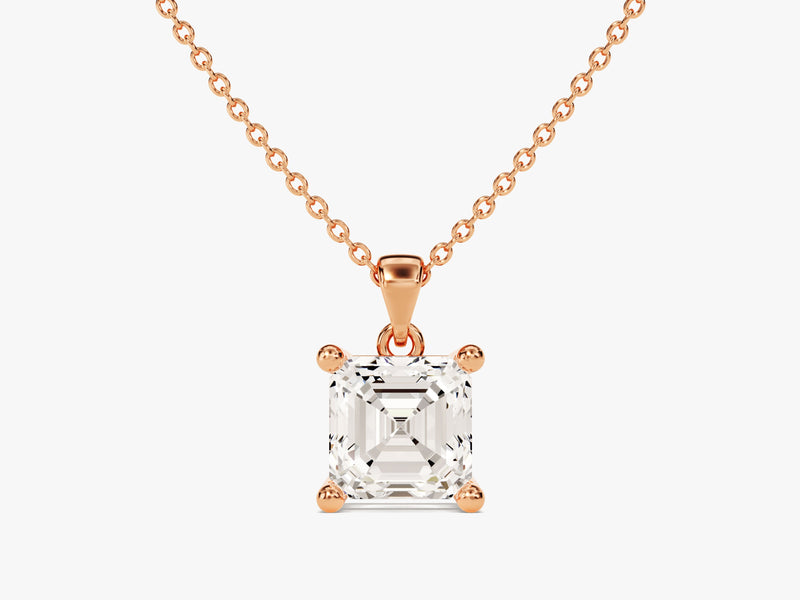 Asscher Cut Solitaire Pendant (1.00 CT)