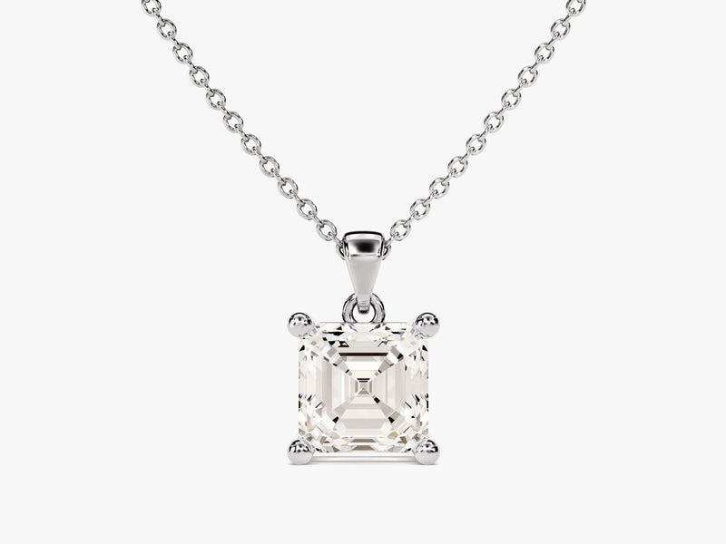 Asscher Cut Solitaire Pendant (1.00 CT)