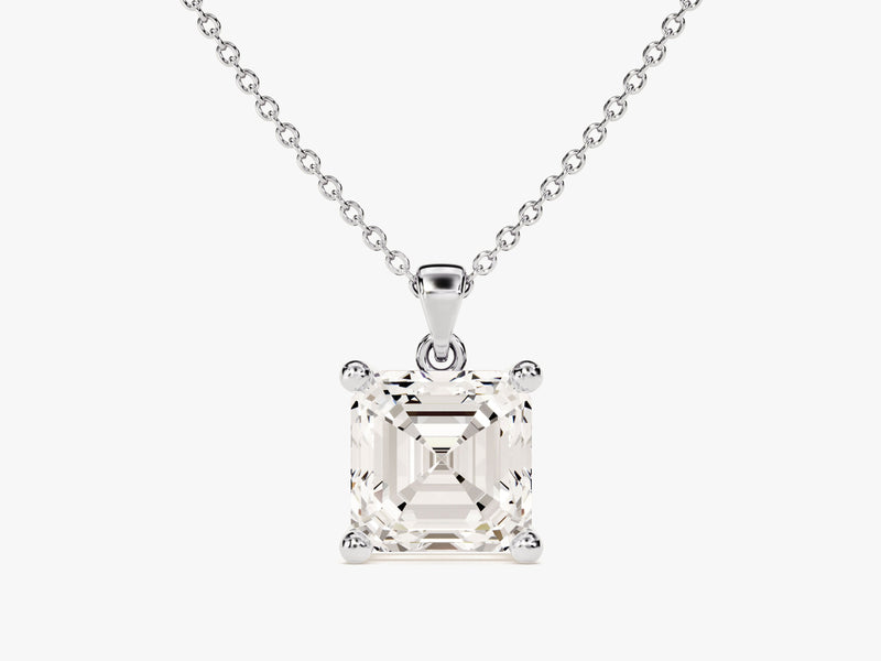 Asscher Cut Solitaire Pendant (1.50 CT)