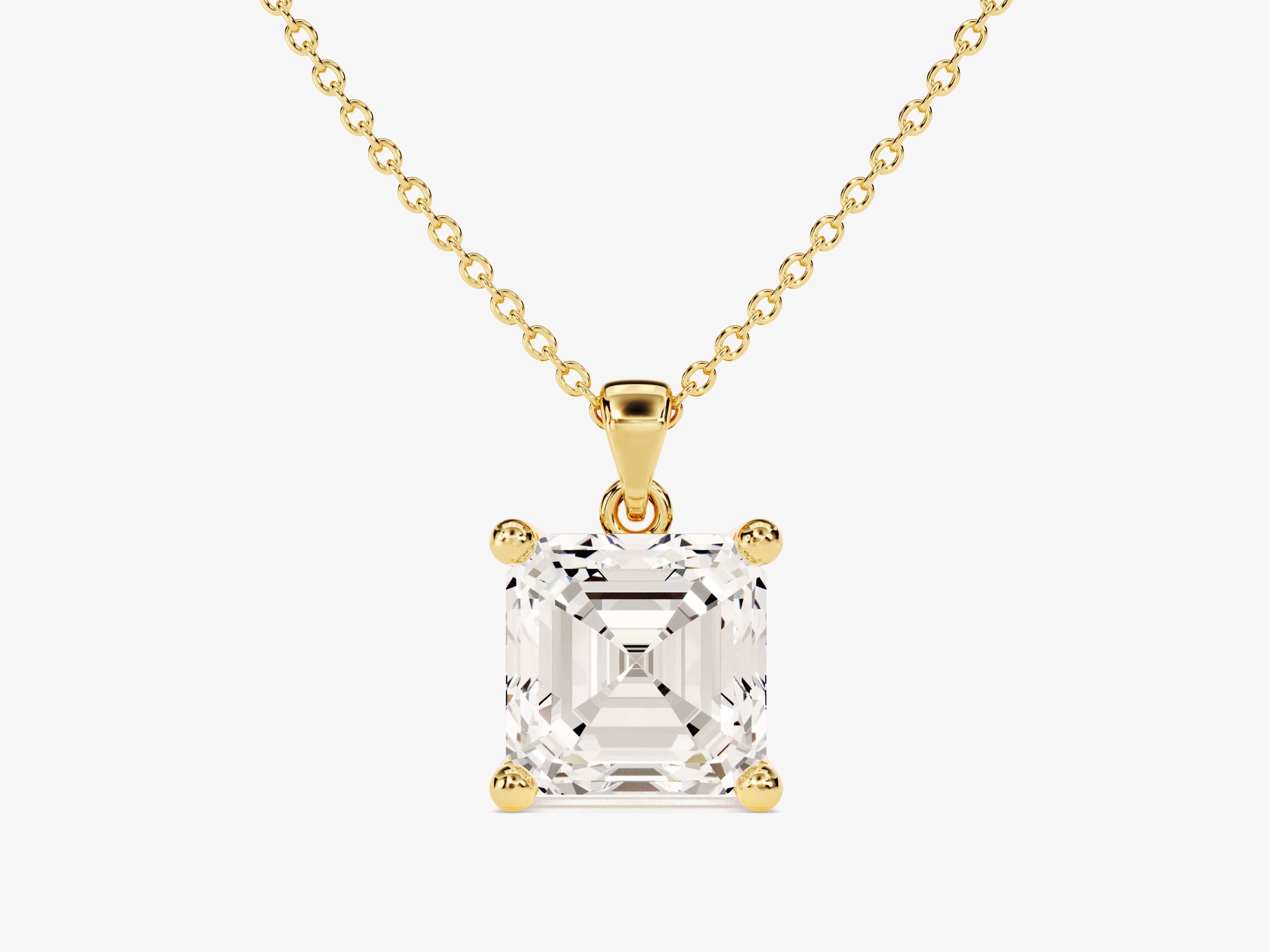 Asscher Cut Solitaire Pendant (1.50 CT)