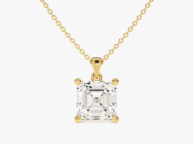 Asscher Cut Solitaire Pendant (1.50 CT)
