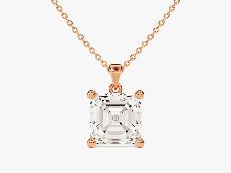 Asscher Cut Solitaire Pendant (2.00 CT)