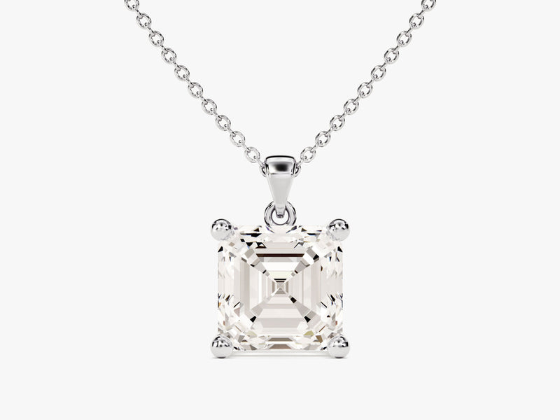 Asscher Cut Solitaire Pendant (2.00 CT)