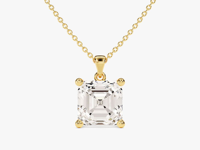 Asscher Cut Solitaire Pendant (2.00 CT)