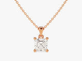 Asscher Cut Solitaire Pendant (0.50 CT)