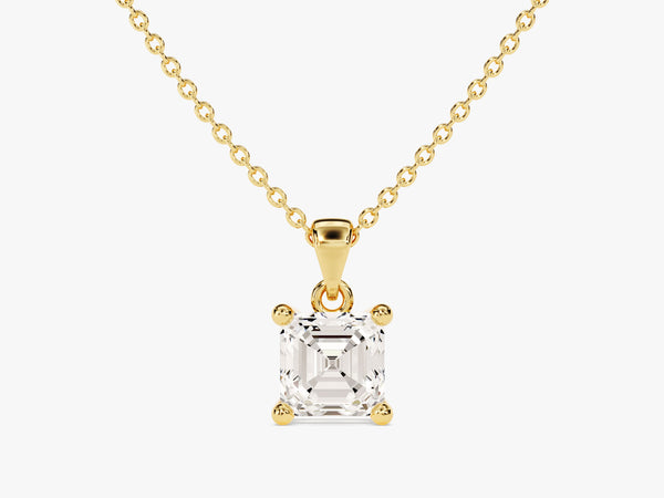 Asscher Cut Solitaire Pendant (0.50 CT)