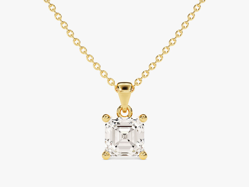 Asscher Cut Solitaire Pendant (0.50 CT)