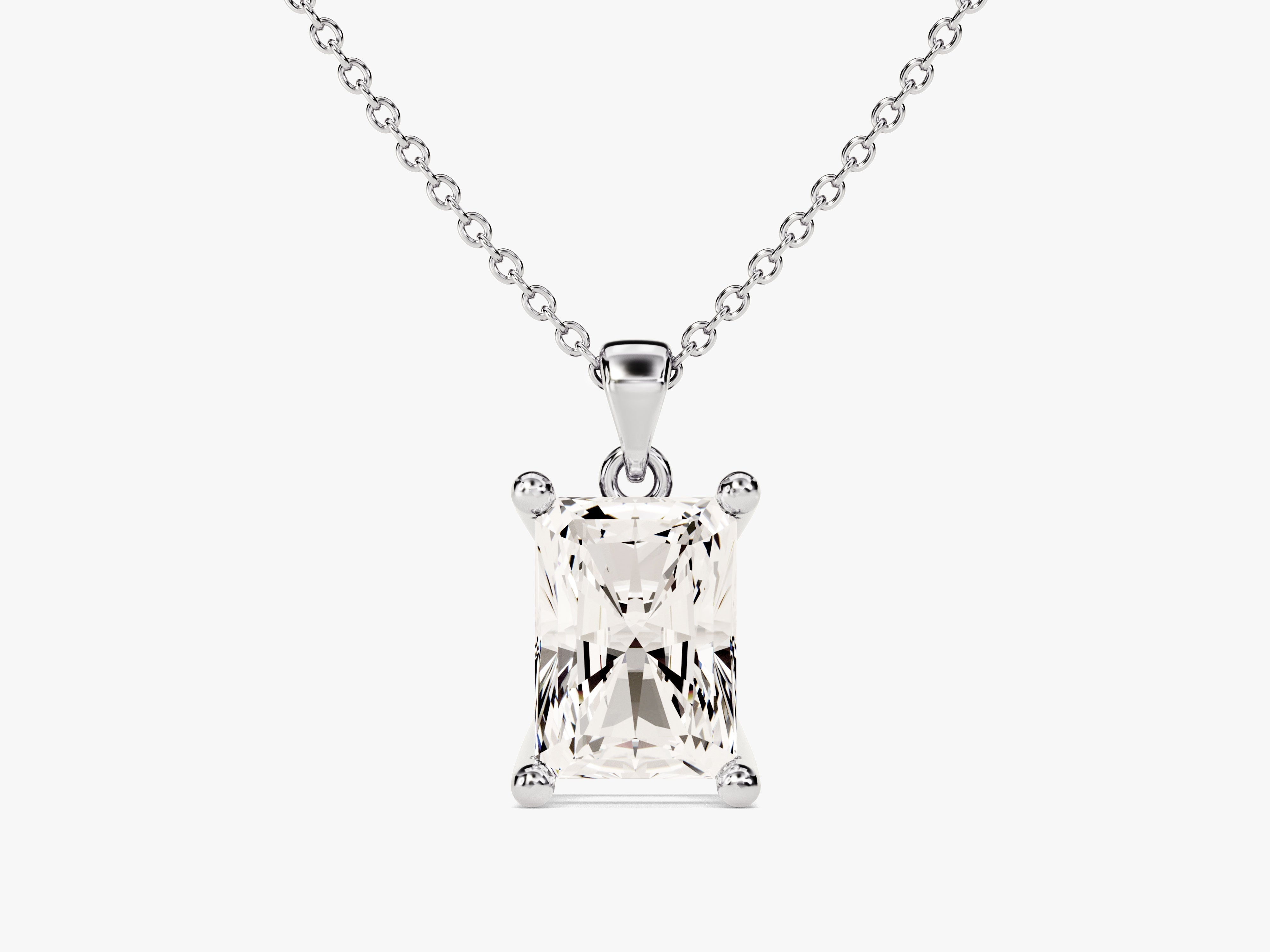 Radiant Cut Solitaire Pendant (1.00 CT)