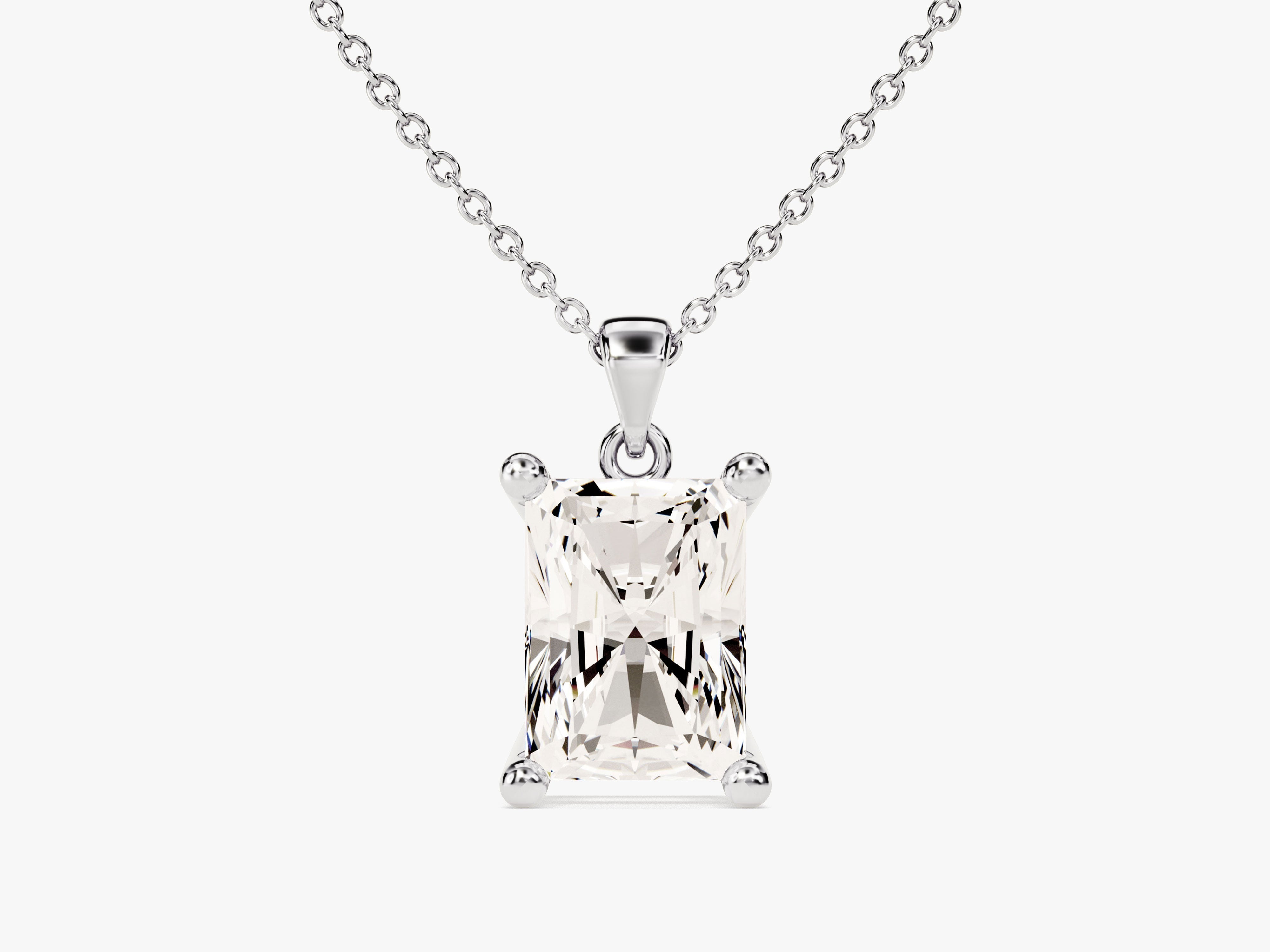 Radiant Cut Solitaire Pendant (1.50 CT)