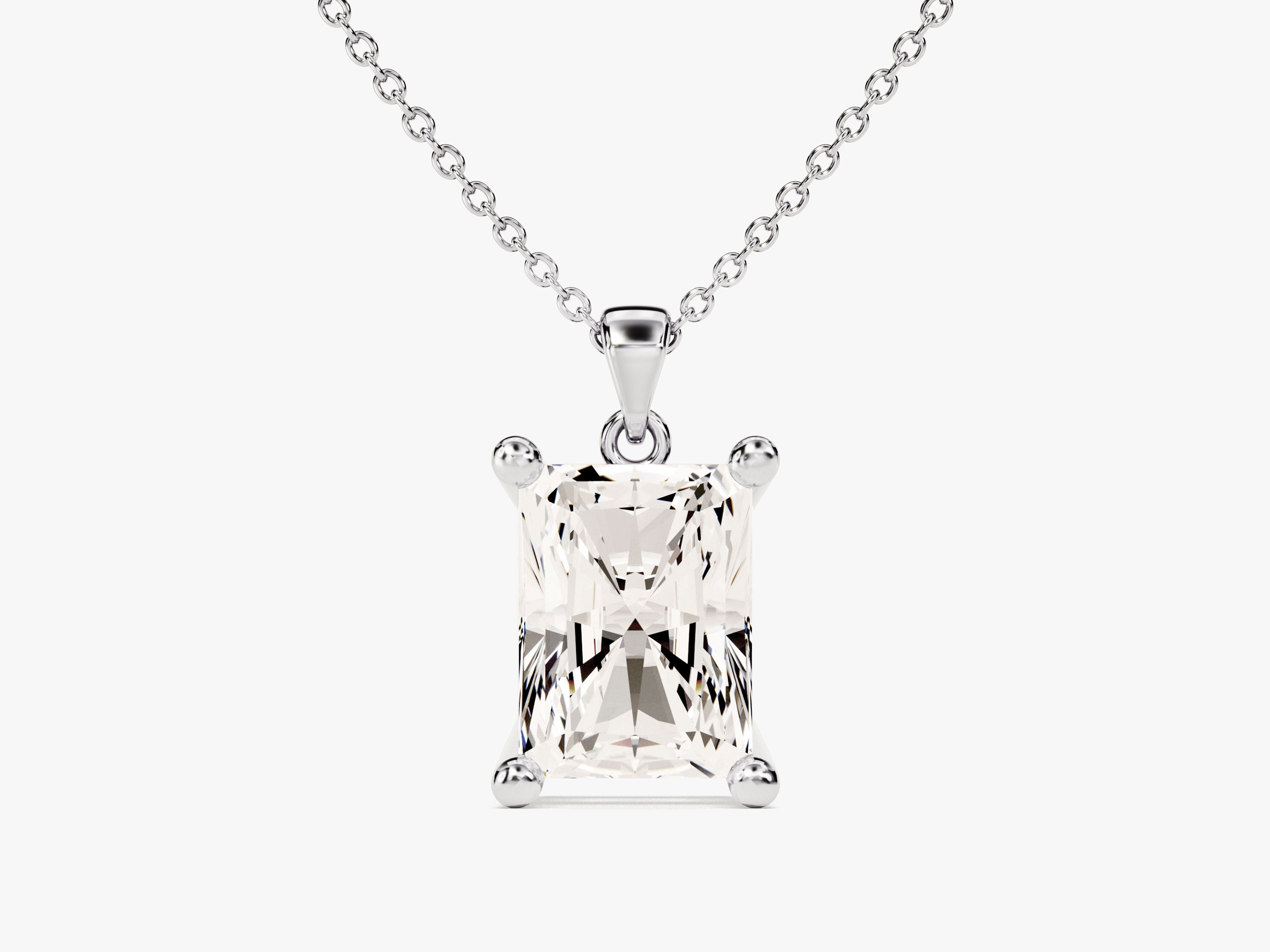 Radiant Cut Solitaire Pendant (2.00 CT)