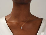 Emerald Cut Solitaire Pendant (2.00 CT)