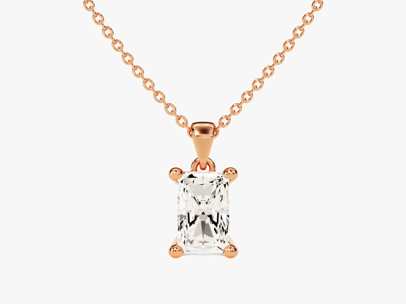 Radiant Cut Solitaire Pendant (0.50 CT)