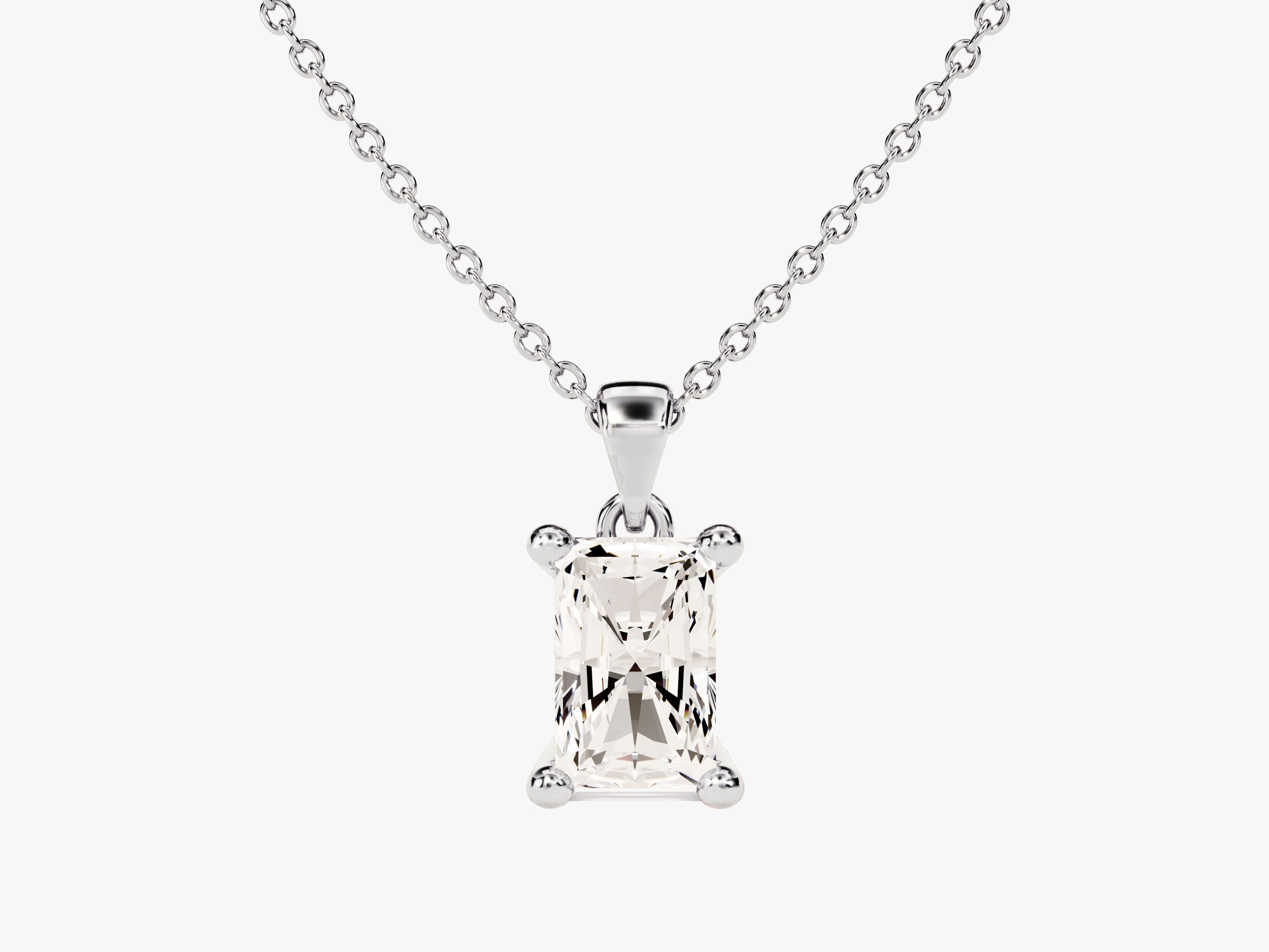 Radiant Cut Solitaire Pendant (0.50 CT)