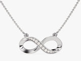 Pave Set Infinity Necklace (0.11 CT)
