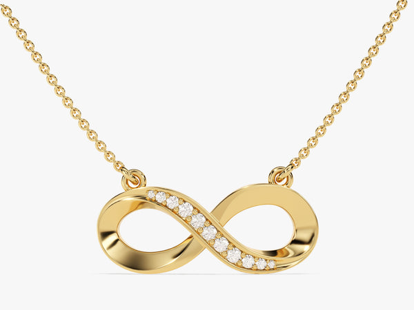 Pave Set Infinity Necklace (0.11 CT)