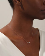 Trio-Bezel Set Necklace (0.75 CT)