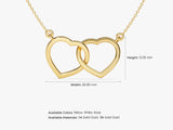 Interlocking Bold Hearts Necklace