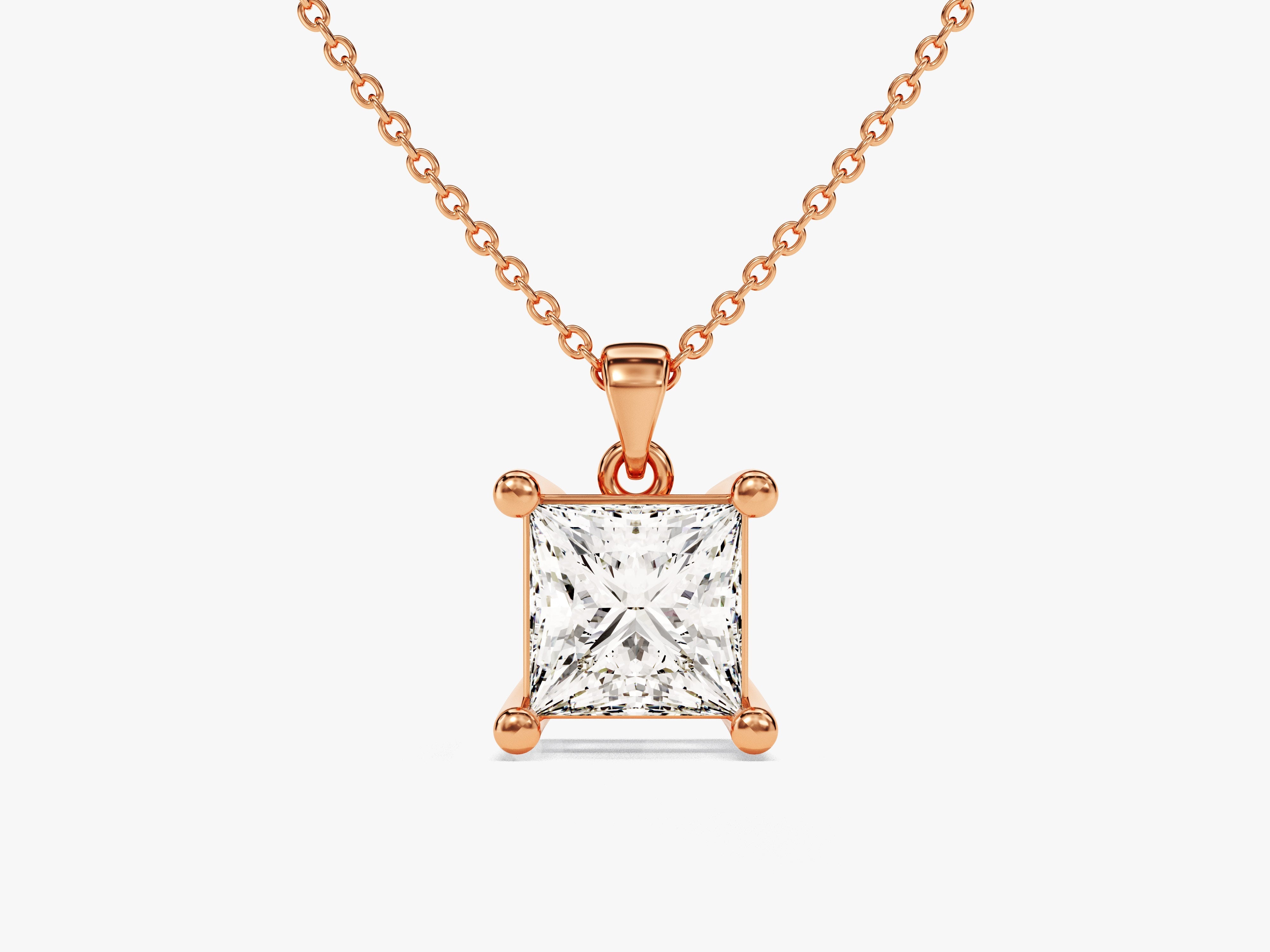 Princess Cut Solitaire Pendant (1.00 CT)