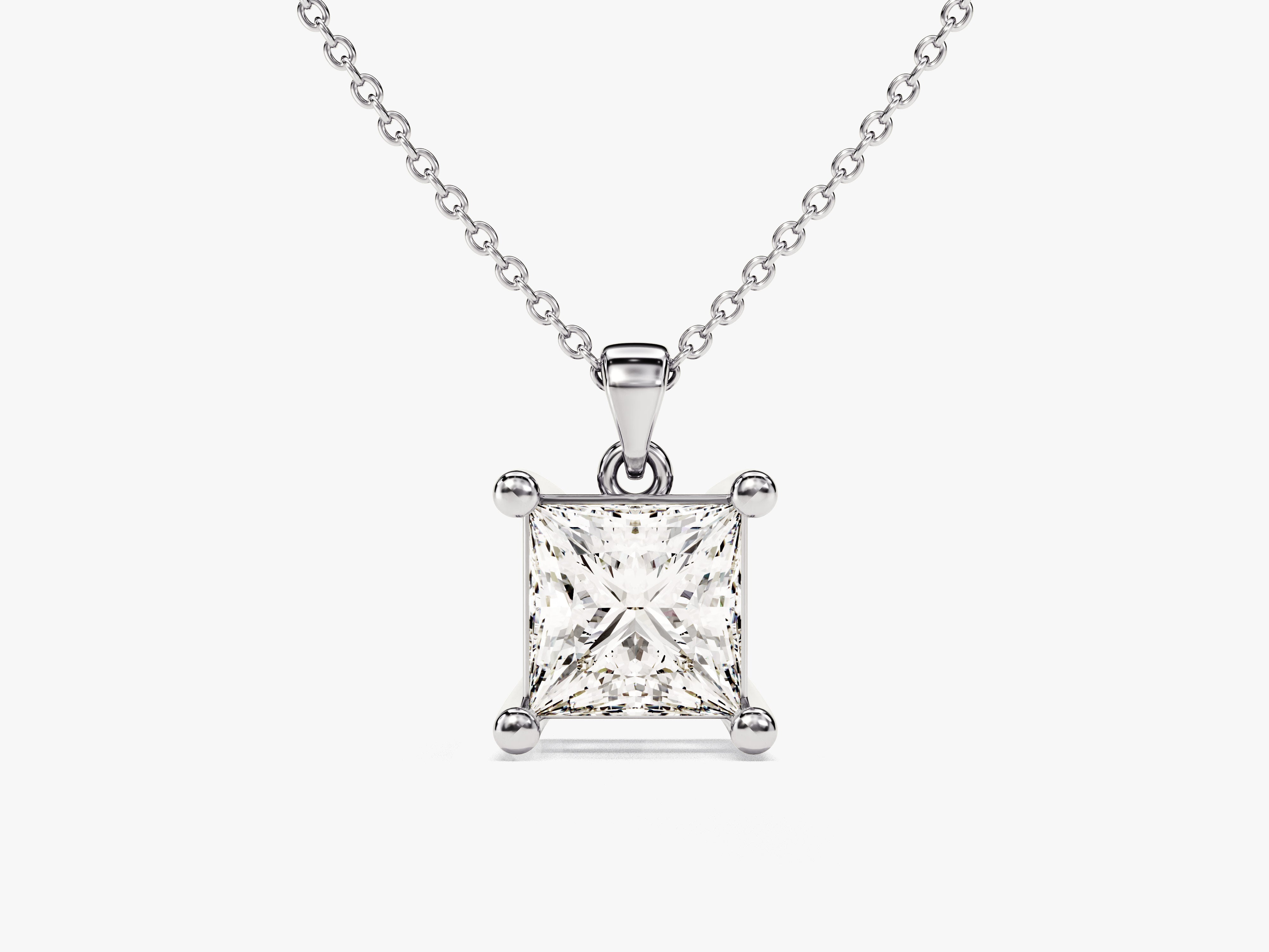 Princess Cut Solitaire Pendant (1.00 CT)