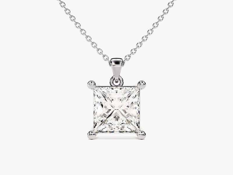 Princess Cut Solitaire Pendant (1.50 CT)