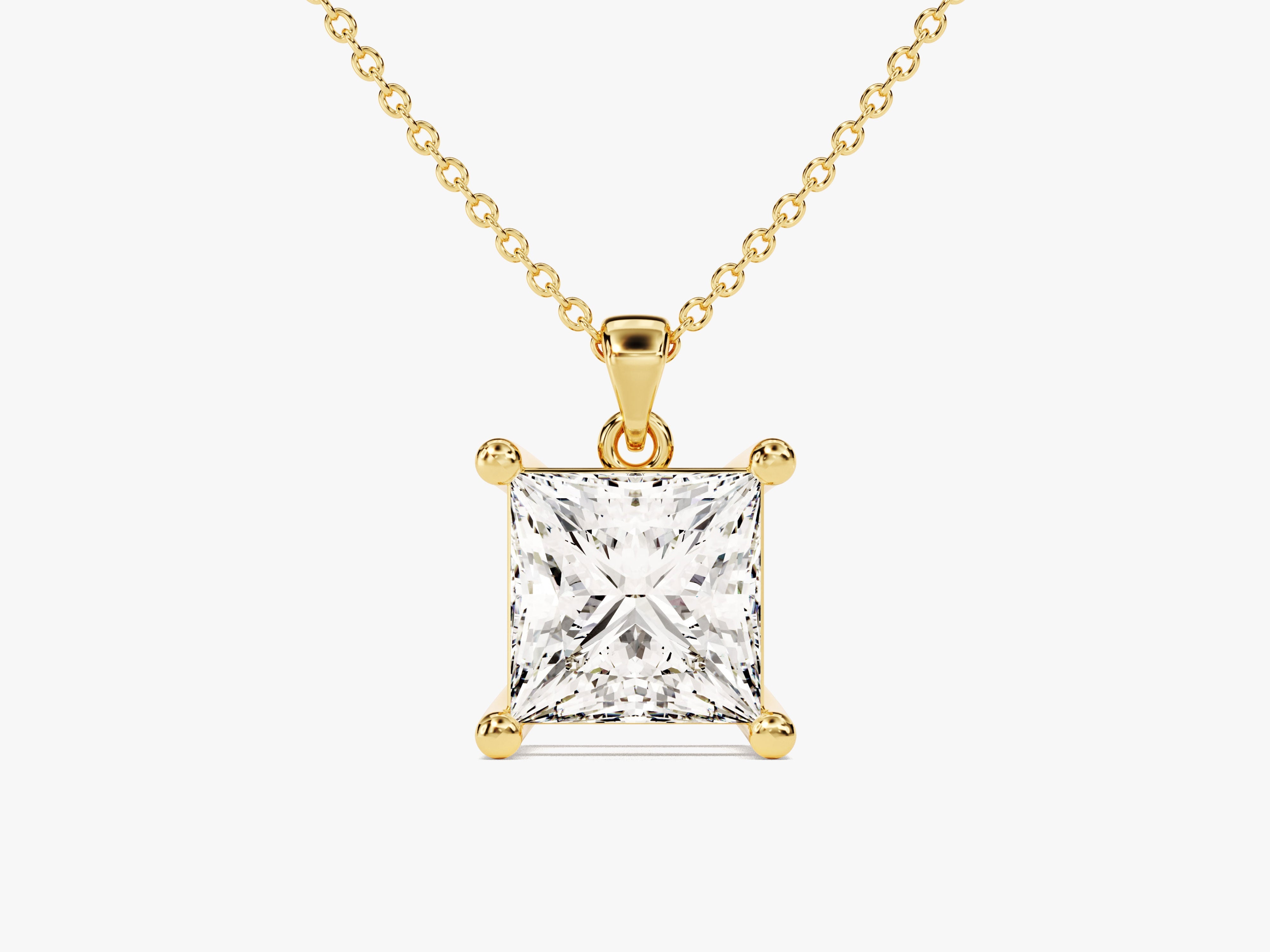 Princess Cut Solitaire Pendant (1.50 CT)