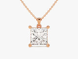 Princess Cut Solitaire Pendant (2.00 CT)
