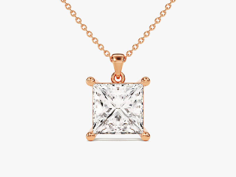 Princess Cut Solitaire Pendant (2.00 CT)