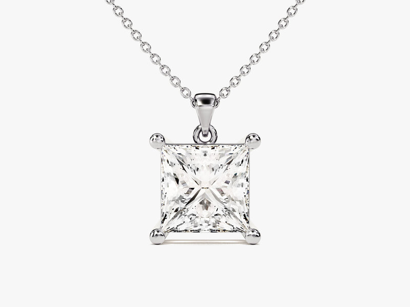 Princess Cut Solitaire Pendant (2.00 CT)