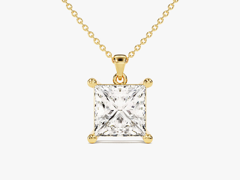 Princess Cut Solitaire Pendant (2.00 CT)