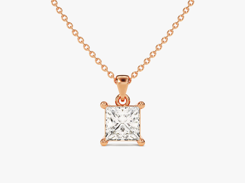 Princess Cut Solitaire Pendant (0.50 CT)