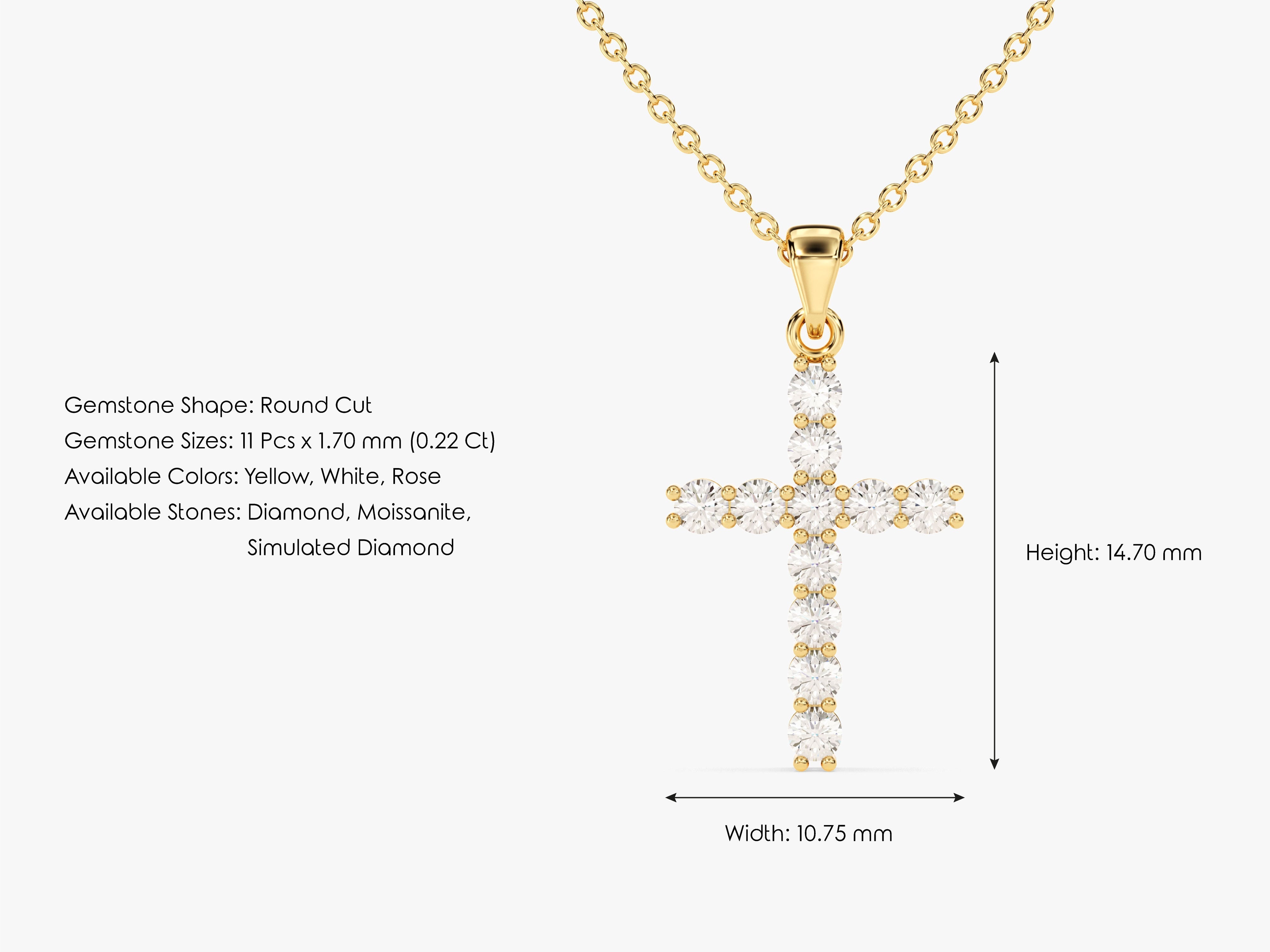 Cross Pendant (0.22 CT)