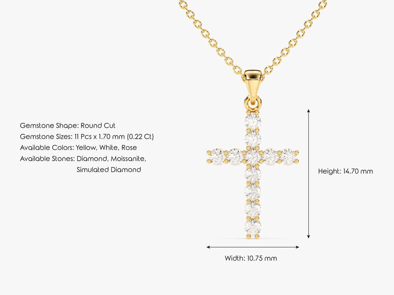 Cross Pendant (0.22 CT)