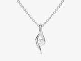 Solitaire Round Pendant Necklace
